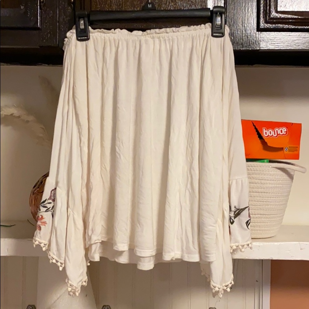Off the shoulder flowy top